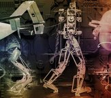 collage showing robots and drones