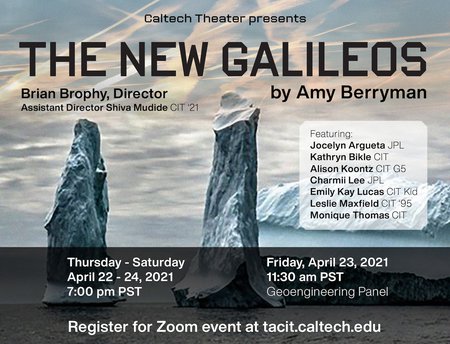 flyer for "The New Galileos"