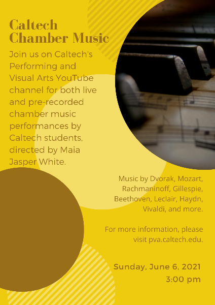 flyer for chamber music concert